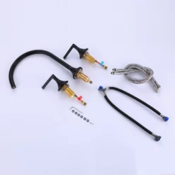 2-Handle Widespread Faucet Modern Bathroom Sink Faucet Matte Black JK0067 -Cheap RBrohant Store 0I2A4748 b7b96030 1bde 4f52 ace9 9e752dd318fb