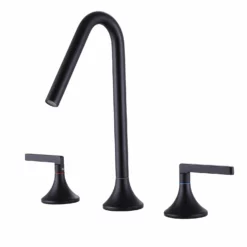 Modern Widespread Bathroom Faucet With 2-Handle Deck Mounted