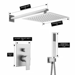 Pressure-Balanced Wall Mount Complete Shower System RB0821 -Cheap RBrohant Store 1 0eb314f1 8157 4783 926b b440cafba70b
