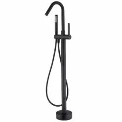 Floor Mounted Freestanding Bathtub Faucet With High-Arc Spout RB0768