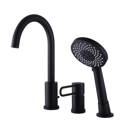 3-Hole Deck Mount Bathtub Faucet With Handheld Shower And Tub Spout JK0052 5 3-Hole Deck Mount Bathtub Faucet With Handheld Shower And Tub Spout JK0052 -Cheap RBrohant Store 1 f76b15c8 7809 4418 bf0f 77556b48b41e
