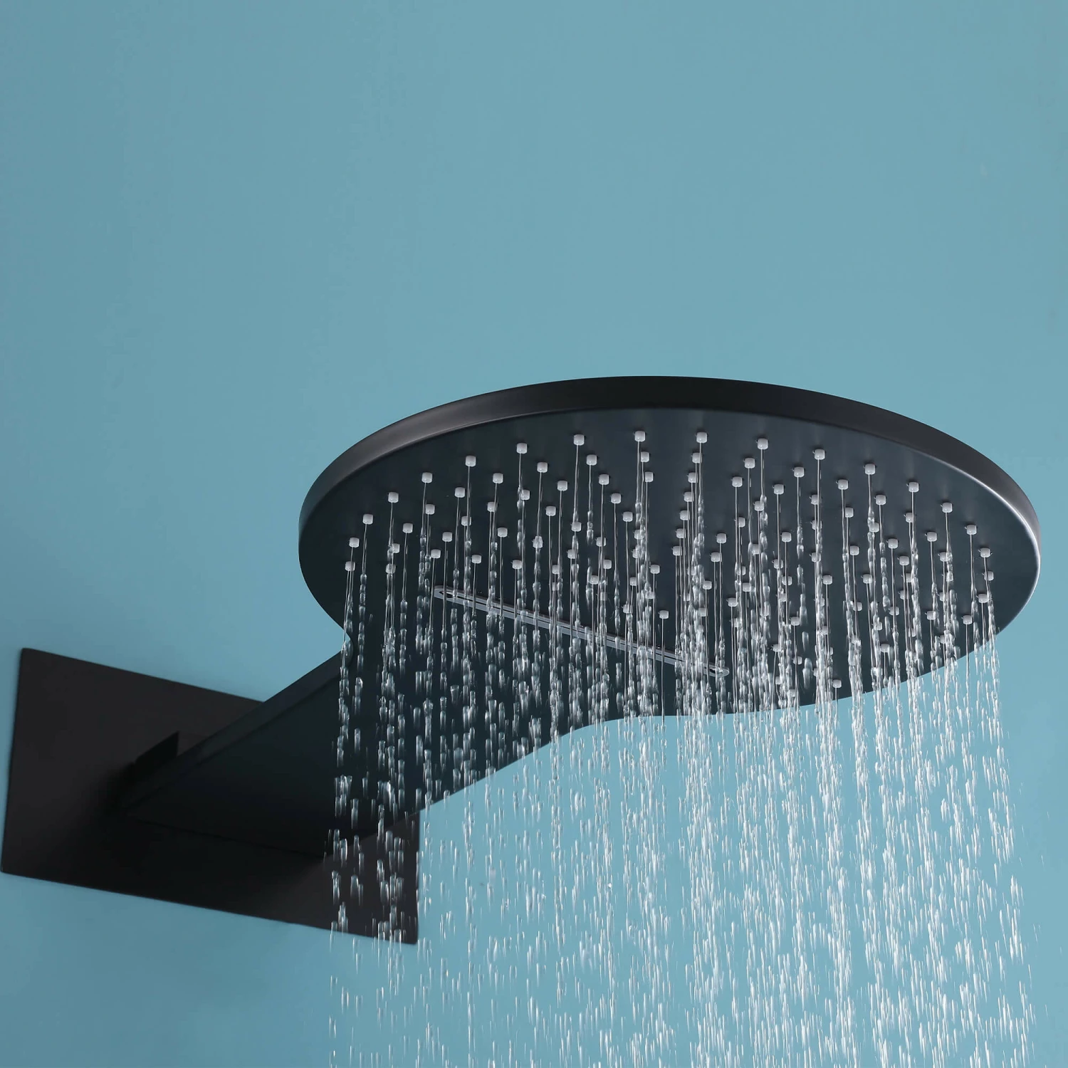 Solid Brass Wall Mount Thermostatic Shower System Matte Black AD0001MB 4 Solid Brass Wall Mount Thermostatic Shower System Matte Black AD0001MB - Image 4