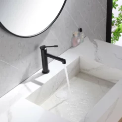 Single Hole Single Handle Deck Mounted Basin Hot And Cold Water Sink Bathroom AD5907MB -Cheap RBrohant Store AD5907MB 4