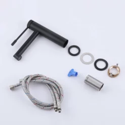 Single Hole Single Handle Deck Mounted Basin Hot And Cold Water Sink Bathroom AD5907MB -Cheap RBrohant Store AD5907MB 8