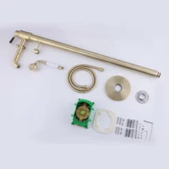Single Handle Floor Mounted Bathtub Filler With Hand Shower Brushed Gold AD7013BG -Cheap RBrohant Store AD7013BG 9 cc128814 42b0 4e04 a64e 7c992d74d035