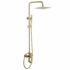 3-Function Shower System With Dual Mode Hand Shower (Jet+Spray) Brushed Gold HG6914BG