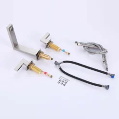 Bathroom Sink Faucet Brushed Nickel 3-Hole Widespread Bathroom Faucet JK0012 -Cheap RBrohant Store JK0012 7 4c5180e7 5135 4368 9532 f080858e3558