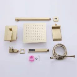 3-Function Pressure-Balanced Rain Shower System With Tub Spout RB0906 -Cheap RBrohant Store JK0031 04