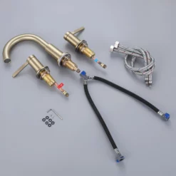 Widespread Bathroom Sink Faucet 3-Hole Deck Mounted Brushed Gold JK0061 14 Widespread Bathroom Sink Faucet 3-Hole Deck Mounted Brushed Gold JK0061 -Cheap RBrohant Store JK0061 7 ab371ad1 f309 4943 9fce 1650d8662e7a