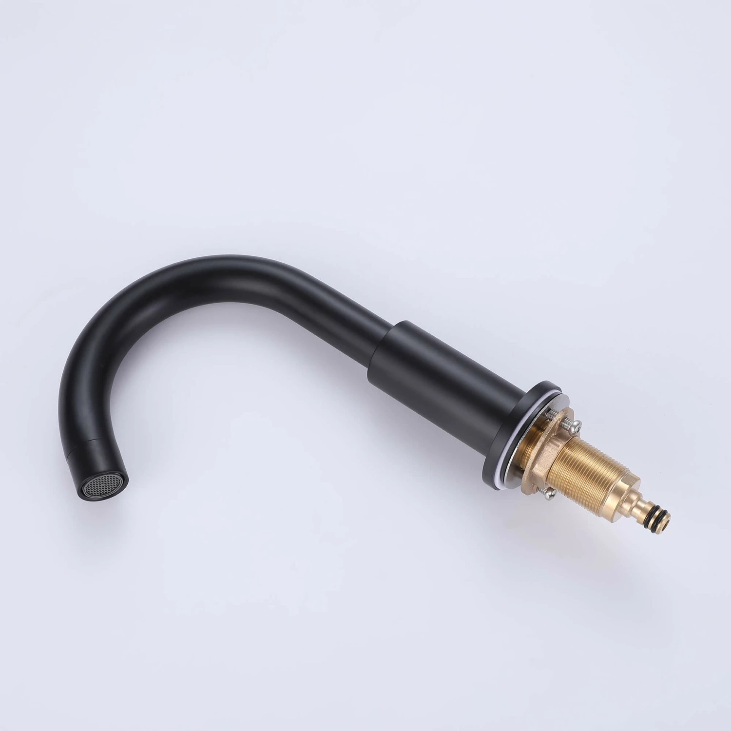 3-Hole Deck Mounted Widespread Matte Black Bathroom Sink Faucet JK0062 6 3-Hole Deck Mounted Widespread Matte Black Bathroom Sink Faucet JK0062 - Image 6