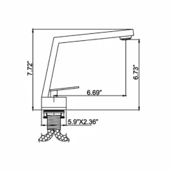 Contemporary Creative Design Bathroom Faucet Matte Black Lavatory Vanity Mixer Tap JK0071 -Cheap RBrohant Store JK0071 10