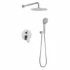 Brushed Nickel Shower System With 10" High Pressure Rain Shower Head JK0072