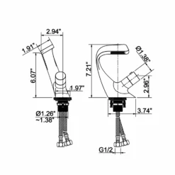 Single Handle Hot And Cold Water Mixer Tap Lavatory Vanity Sink Waterfall Faucet JK0083 15 Single Handle Hot And Cold Water Mixer Tap Lavatory Vanity Sink Waterfall Faucet JK0083 -Cheap RBrohant Store JK0083 8
