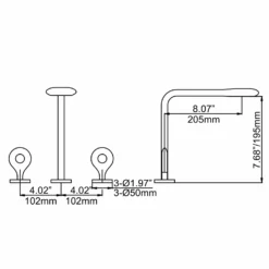 Unique Rain Curtain Design Two Handle Basin Mixer Faucet Brushed Gold JK0088 -Cheap RBrohant Store JK0088 10 25754539 cc75 4f02 aaa9 2274ff676f17