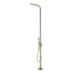 Freestanding Outdoor Shower Round Column With Hose & Hand Shower JK0090