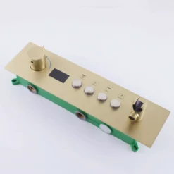 Luxury LED Dual Shower Head System Ceiling Mount Digital Display Thermostatic Shower Faucet With 6 Body Jets JK0127 -Cheap RBrohant Store JK0127 8 298ac2de ba8f 405b ba69 54cd363bbbdb