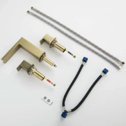 2 Handle 3 Hole Widespread Waterfall Bathroom Vanity Sink Faucet JK0141 -Cheap RBrohant Store JK0141 9