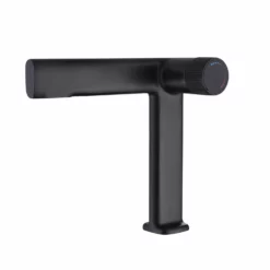 Single Hole Creative Bathroom Sink Faucet Matte Black JK0148