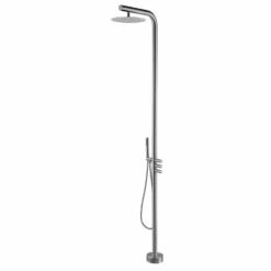 Freestanding Outdoor Shower Fixtures With Overhead Shower Head And Handheld JK0181