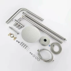 Freestanding Outdoor Shower Fixtures With Overhead Shower Head And Handheld JK0181 -Cheap RBrohant Store JK0181 8 8252ebdc 0bf3 4c46 97ab e7a9a744d4ea