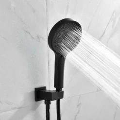 Wall Mounted Thermostatic Shower System With Push Button Diverter And Luxury 12’’ Rain Shower Head JK0185 -Cheap RBrohant Store JK0185 6