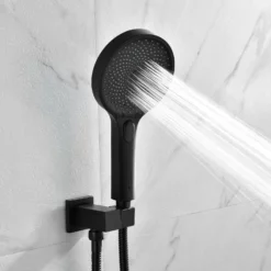 Wall Mounted Thermostatic Shower System With Push Button Diverter And Luxury 12’’ Rain Shower Head JK0185 -Cheap RBrohant Store JK0185 8