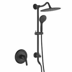 Cheap RBrohant Store 12 Wall Mount Shower System With 3 Spray Patterns Hand Shower And 10" Showerhead JK0194