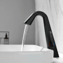 Single Hole Deck Mount Hot And Cold Mix Stylish Bathroom Sink Faucet JK0277 -Cheap RBrohant Store JK0277 4