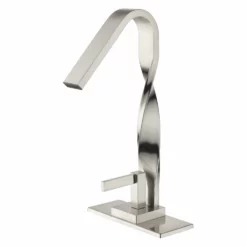Modern Bathroom Sink Faucet Brushed Nickel Single Handle Vanity Faucet LYJ0035