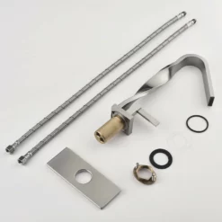 Modern Bathroom Sink Faucet Brushed Nickel Single Handle Vanity Faucet LYJ0035 -Cheap RBrohant Store LYJ0035 9 6082c2f6 8d1f 4576 ac79 94838d09f7f5