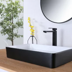 Single Handle Black Vessel Sink Bathroom Faucet RB0757 -Cheap RBrohant Store RB0757 5