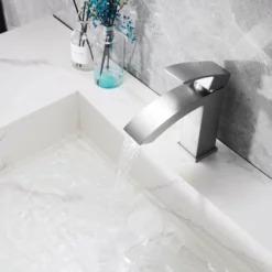 Single Handle 1 Hole Bathroom Faucet In Brushed Nickel RB0760-BN 17 Single Handle 1 Hole Bathroom Faucet In Brushed Nickel RB0760-BN -Cheap RBrohant Store RB0760 BN 6