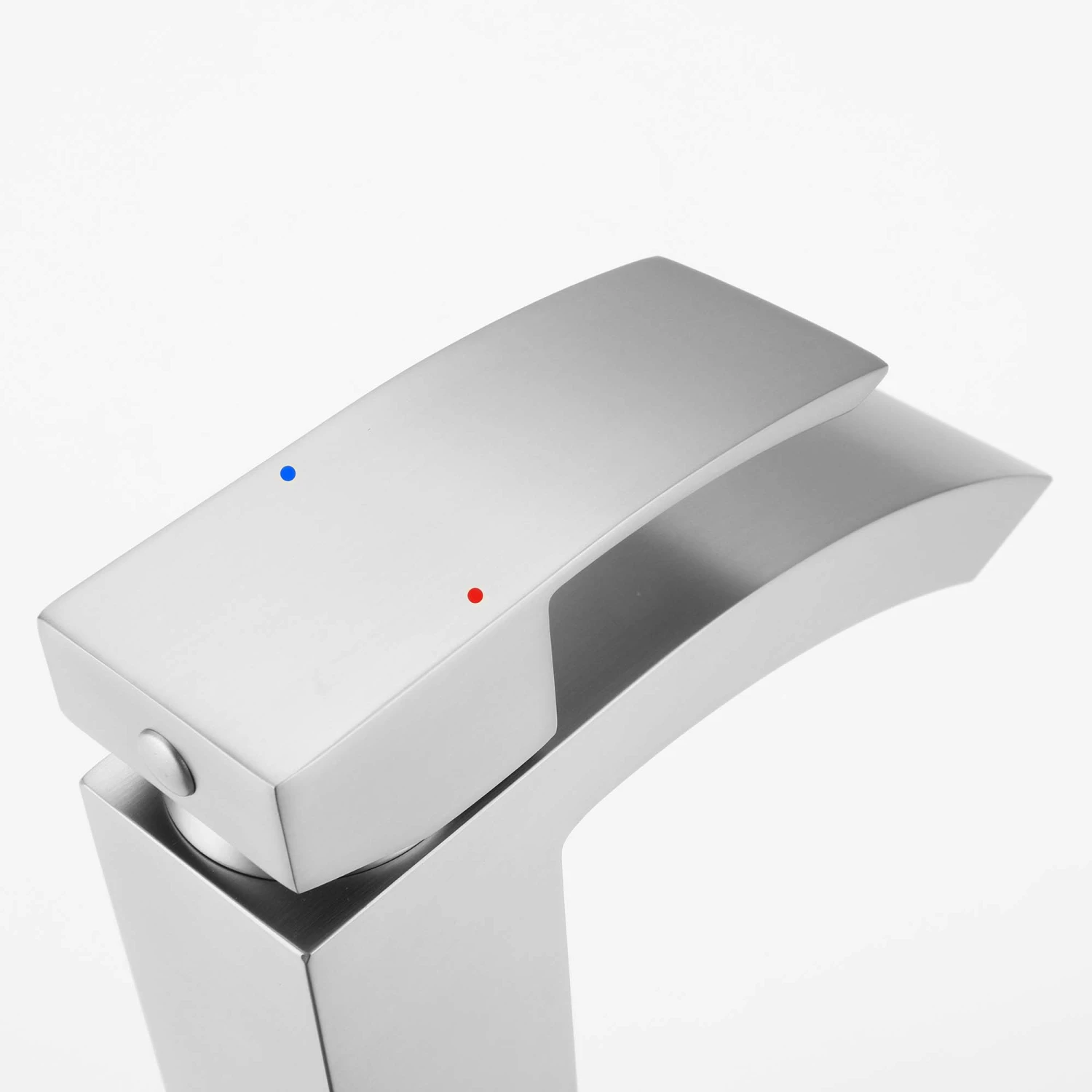 Single Handle 1 Hole Bathroom Faucet In Brushed Nickel RB0760-BN 8 Single Handle 1 Hole Bathroom Faucet In Brushed Nickel RB0760-BN - Image 8