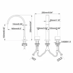 Matte Black 3 Hole Widespread Bathroom Sink Faucet Solid Brass RB0766 -Cheap RBrohant Store RB0766 6 aeb472bc 8660 4059 a186 cf9e82b9d091