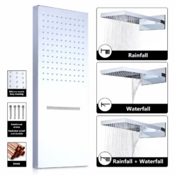 Wall Mount Thermostatic Shower System With 2-Function Shower Head Solid Brass -Cheap RBrohant Store RB0813 9