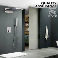 Wall Mount Thermostatic Shower System With 2-Function Shower Head Solid Brass -Cheap RBrohant Store RB0814 8