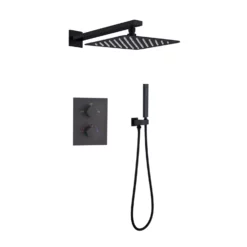 Wall Mount Large Flow Thermostatic Shower System With Rough-In Valve RB0842