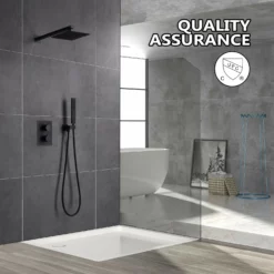 Wall Mount Large Flow Thermostatic Shower System With Rough-In Valve RB0842 -Cheap RBrohant Store RB0842 2