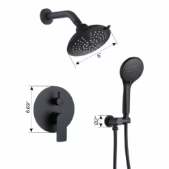 Wall Mount Rainfall Shower System With 5-function ShowerHead RB0865 -Cheap RBrohant Store RB0865 8