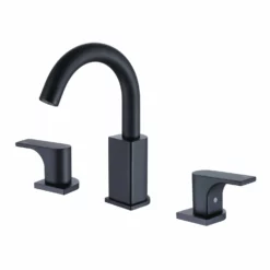 Deck Mount Bathroom Sink Faucet With 360° Degree Swivel Spout RB0882