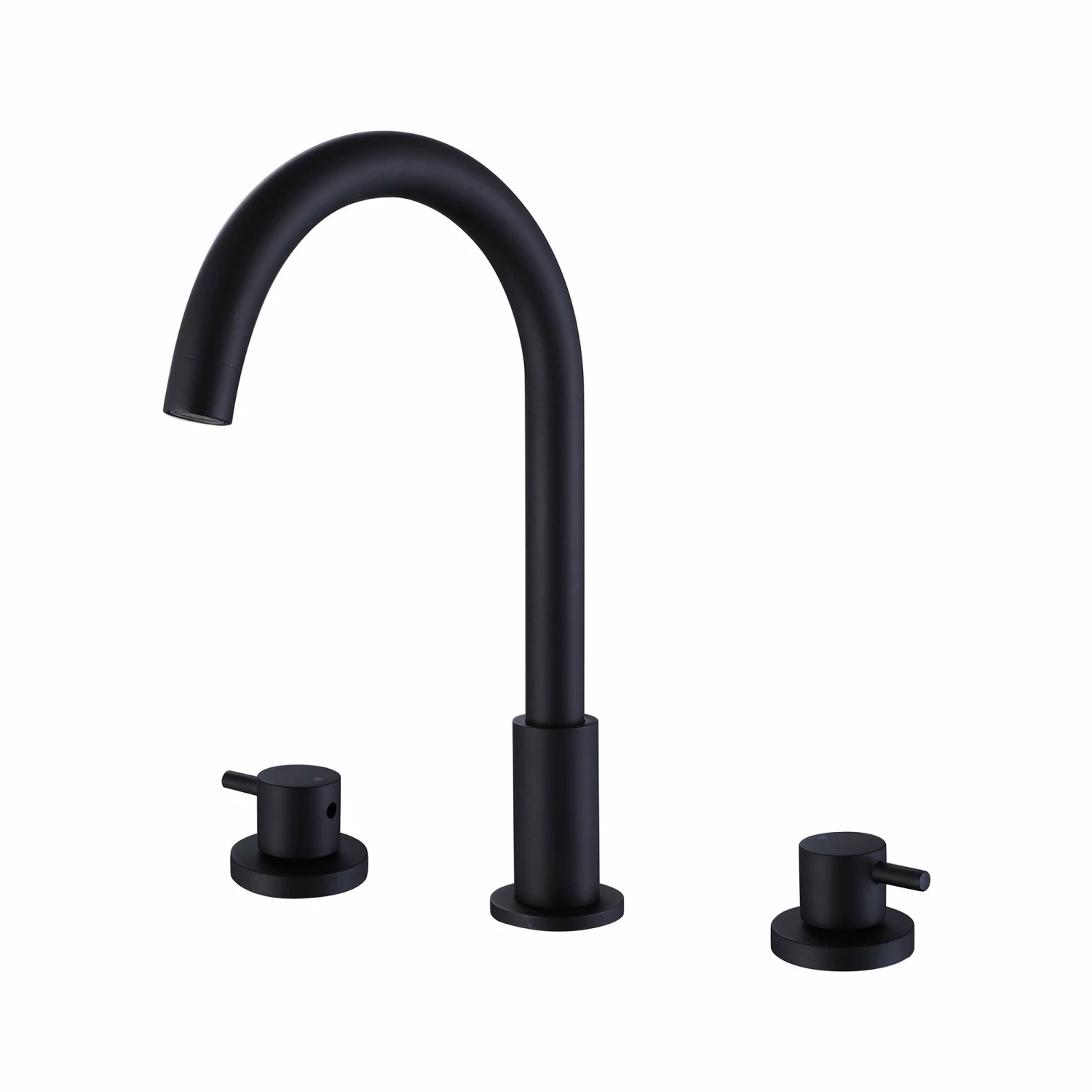 Matte Black Widespread Bathroom Vanity Sink Faucet RB0897 1 Matte Black Widespread Bathroom Vanity Sink Faucet RB0897