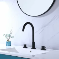 Matte Black Widespread Bathroom Vanity Sink Faucet RB0897 9 Matte Black Widespread Bathroom Vanity Sink Faucet RB0897 -Cheap RBrohant Store RB0897 8
