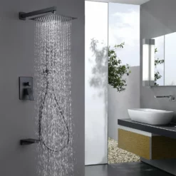 3-Function Pressure-Balanced Rain Shower System With Tub Spout RB0906 -Cheap RBrohant Store RB0906 3 78a9e5d3 34c7 43d7 9fab 534cb6113931