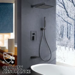 3-Function Pressure-Balanced Rain Shower System With Tub Spout RB0906 -Cheap RBrohant Store RB0906 4