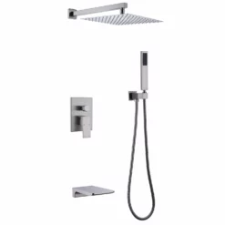 3-Function Pressure-Balanced Rain Shower System With Tub Spout RB0906 -Cheap RBrohant Store RB0906BN 01