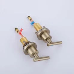 Deck Mounted Two Handle Matte Black Widespread Bathroom Faucet RB0763 -Cheap RBrohant Store RB0926 5