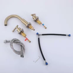 Deck Mounted Two Handle Matte Black Widespread Bathroom Faucet RB0763 -Cheap RBrohant Store RB0926 7 a80a0db1 e2fd 43ab a9ea 2efc7c61040b