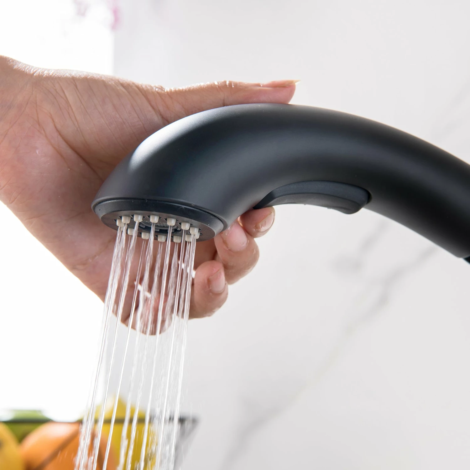 Two Spray Mode Pull Out Bathroom Sink Faucet With Deck Plate RB0958 7 Two Spray Mode Pull Out Bathroom Sink Faucet With Deck Plate RB0958 - Image 7