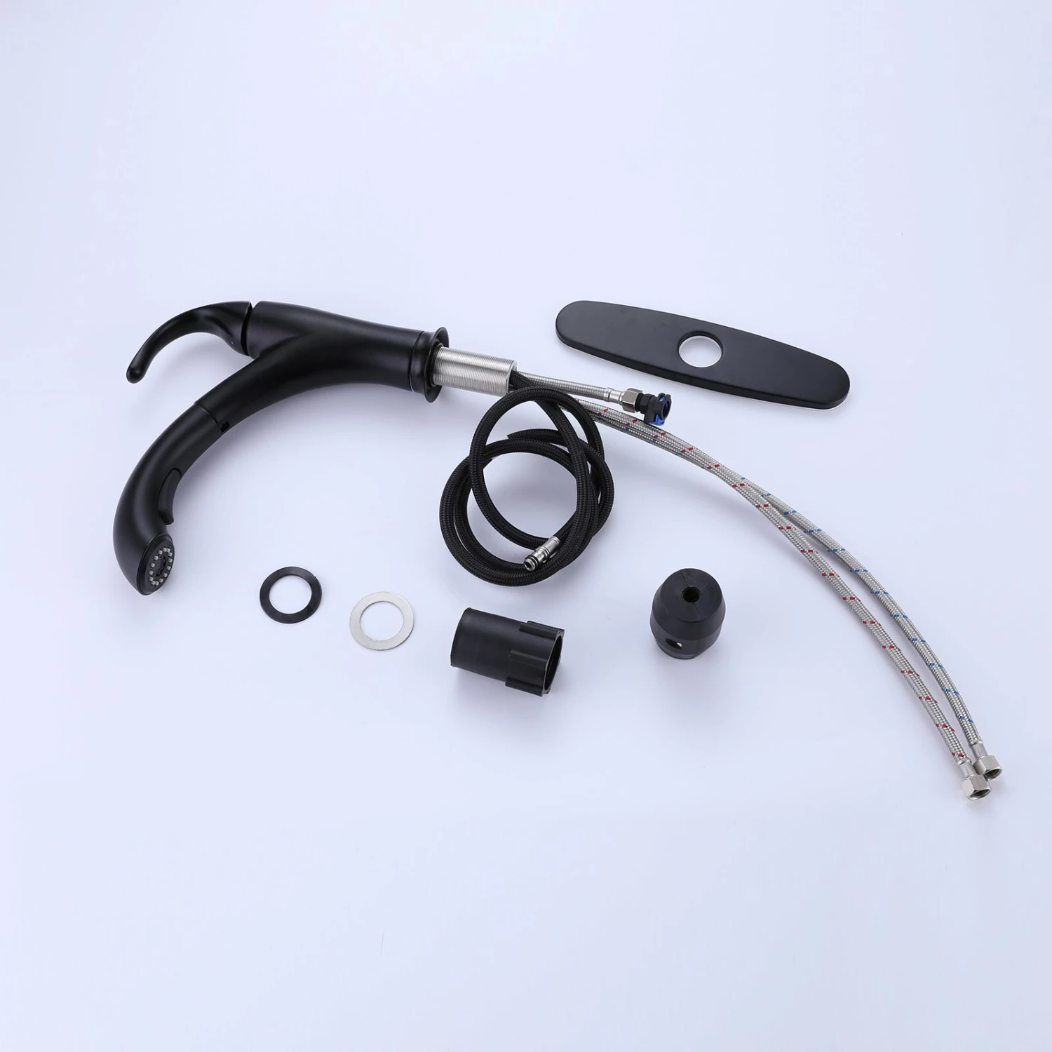 Two Spray Mode Pull Out Bathroom Sink Faucet With Deck Plate RB0958 8 Two Spray Mode Pull Out Bathroom Sink Faucet With Deck Plate RB0958 - Image 8