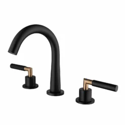 Widespread Bathroom Faucet Deck Mount 2 Handle Sink Vanity Faucet RB0959